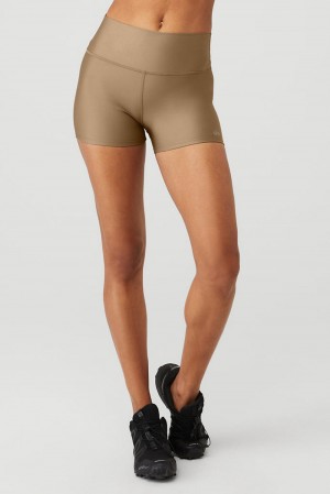 Alo Yoga 3" High-Waist Airlift Naisten Shortsit Gravel | Suomi 7043-XDGWO