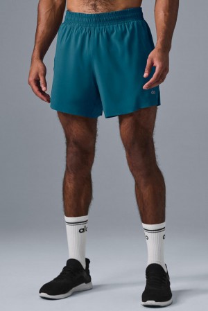 Alo Yoga 5" Adapt Running Miesten Shortsit Oceanic Teal | Suomi 6845-EKFND