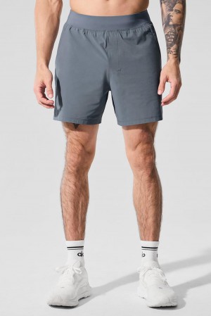 Alo Yoga 5" Repetition Miesten Shortsit Harmaat | Suomi 4539-TQRIX
