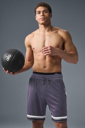 Alo Yoga 7" Key Mesh Basketball Miesten Shortsit Italian Plum | Suomi 9281-WECLP