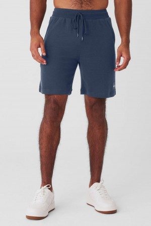 Alo Yoga 7" Micro Waffle Fast Break Miesten Shortsit Bluestone | Suomi 3047-LKNOY