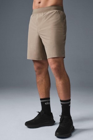 Alo Yoga 7" Repetition Miesten Shortsit Gravel | Suomi 5729-ADTHP