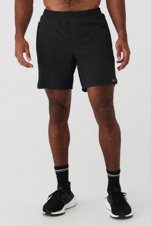 Alo Yoga 7" Traction Miesten Shortsit Mustat | Suomi 5137-GIWJS