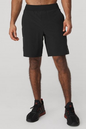 Alo Yoga 9" Repetition Miesten Shortsit Mustat | Suomi 3547-CWALO