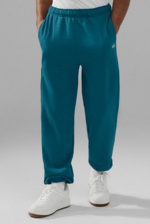 Alo Yoga Accolade Miesten Collegehousut Oceanic Teal | Suomi 1793-QBZYG