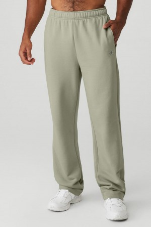 Alo Yoga Accolade Straight Leg Miesten Collegehousut Limestone | Suomi 4207-FCMLR