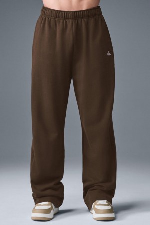Alo Yoga Accolade Straight Leg Miesten Collegehousut Espresso | Suomi 5784-BKNAJ