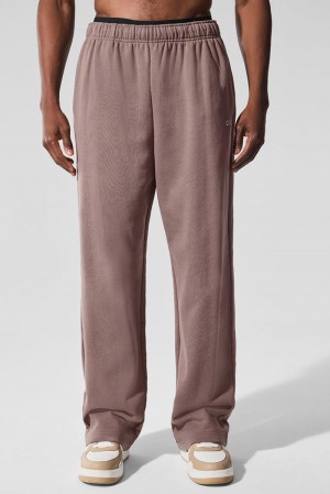 Alo Yoga Accolade Straight Leg Miesten Collegehousut Mushroom | Suomi 1573-VMSFP