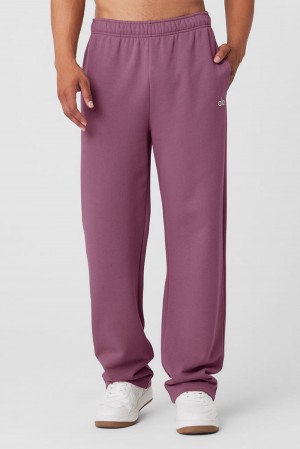 Alo Yoga Accolade Straight Leg Miesten Collegehousut Soft Mulberry | Suomi 6283-IEOFB