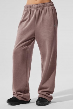 Alo Yoga Accolade Straight Leg Naisten Collegehousut Mushroom | Suomi 5294-JCGIX