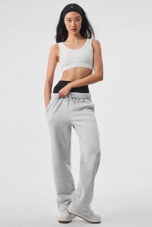 Alo Yoga Accolade Straight Leg Naisten Collegehousut Harmaat | Suomi 3821-VMTSW