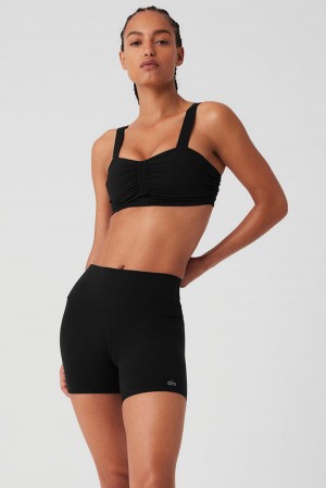 Alo Yoga Airbrush Cinch Naisten Urheiluliivi Mustat | Suomi 3472-TGVLU