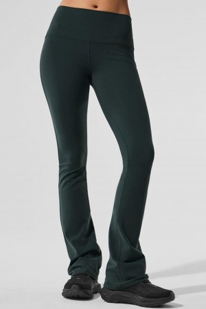 Alo Yoga Airbrush High-Waist Bootcut Naisten Leggings Vihreä | Suomi 5380-ZRYWI