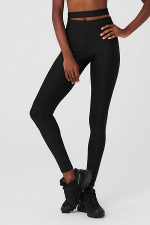 Alo Yoga Airlift High-Waist All Access Naisten Leggings Mustat | Suomi 8653-WHATO