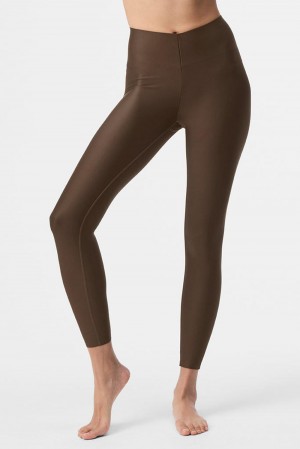 Alo Yoga Airlift Strength Extreme High-Waist 7/8 Naisten Leggings Espresso | Suomi 0295-CHJSD
