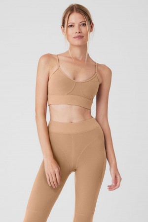 Alo Yoga Alosoft Head Start Naisten Urheiluliivi Toasted Almond | Suomi 1762-YJRHO