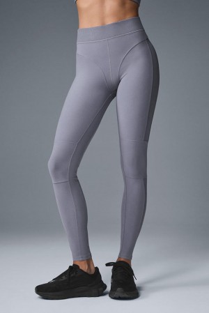 Alo Yoga Alosoft High-Waist Head Start Naisten Leggings Fog | Suomi 0649-XNCHI