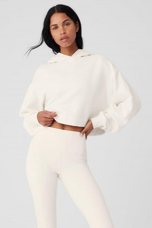 Alo Yoga Bae Naisten Huppari Ivory | Suomi 0417-ZHGLJ