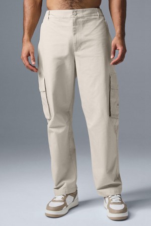 Alo Yoga Cargo Ripstop Miesten Housut Bone | Suomi 2378-XTVWG