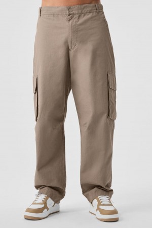 Alo Yoga Cargo Ripstop Miesten Housut Gravel | Suomi 8231-SDYTG