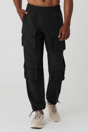 Alo Yoga Cargo Venture Miesten Housut Mustat | Suomi 5961-QFJDT