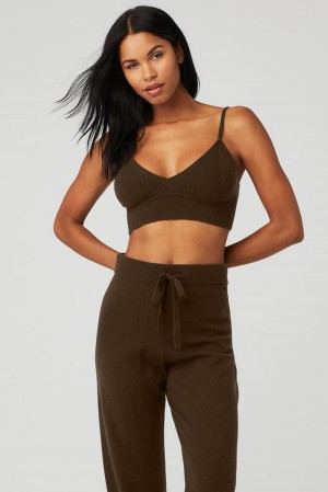 Alo Yoga Cashmere Jet Set Naisten Urheiluliivi Espresso | Suomi 1925-QBUKO