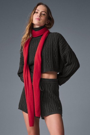 Alo Yoga Cashmere Light Frosted Naisten Huivi Punainen | Suomi 2054-MYNLU