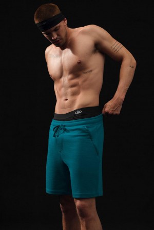 Alo Yoga Chill Miesten Shortsit Oceanic Teal | Suomi 1652-BVCFZ