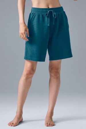 Alo Yoga Chill Naisten Shortsit Oceanic Teal | Suomi 3052-DRPQZ