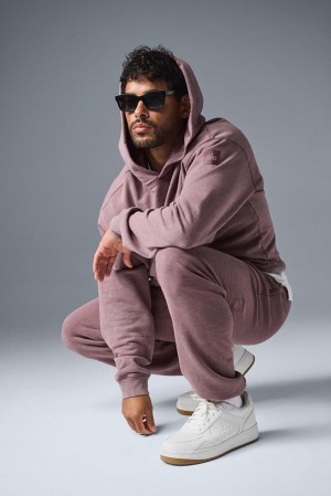 Alo Yoga Chill Vintage Wash Miesten Huppari Pesu | Suomi 7086-FPTNO