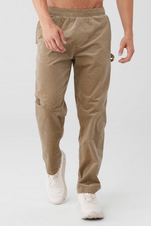Alo Yoga Corduroy District Miesten Collegehousut Gravel | Suomi 9632-DORYW