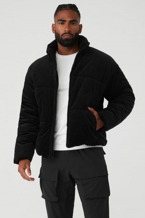 Alo Yoga Corduroy Stage Miesten Puffer Takki Mustat | Suomi 3852-XPBES