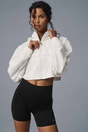 Alo Yoga Cropped Playmaker Naisten Takit Ivory | Suomi 2359-UZHEI
