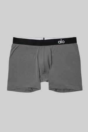 Alo Yoga Day and Night Miesten Boxer Harmaat | Suomi 5719-QXPHG