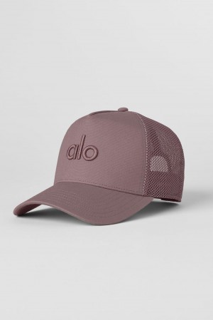 Alo Yoga District Miesten Trucker Lippis Mushroom | Suomi 6302-AOPKH