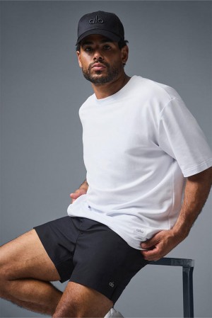 Alo Yoga Double Take Miesten Short Sleeve Valkoinen | Suomi 0316-ZLOUB