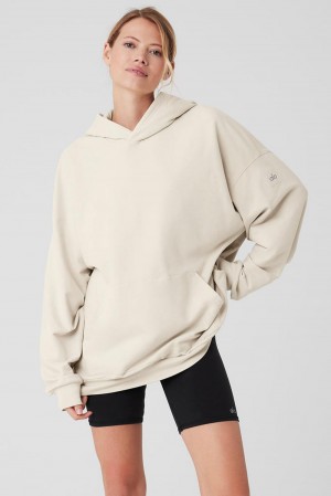 Alo Yoga Double Take Naisten Huppari Bone | Suomi 6321-OJXSK