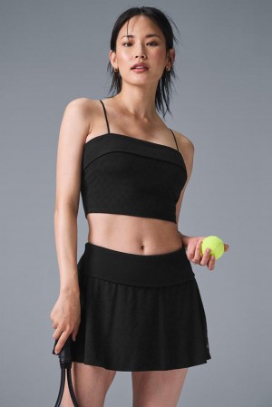 Alo Yoga Doubles Only Naisten Bra Tank Mustat | Suomi 8709-ENBQO