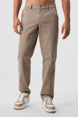 Alo Yoga Edition Sueded Miesten Housut Gravel | Suomi 6084-CAHME