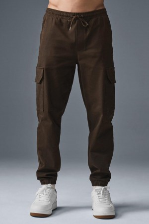 Alo Yoga Edition Sueded Miesten Jogger Housut Espresso | Suomi 8764-IMQPK