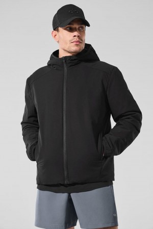 Alo Yoga Elemental Full-Zip Miesten Takit Mustat | Suomi 8317-XMKLF