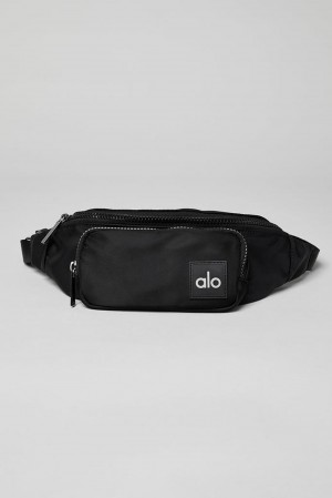 Alo Yoga Explorer Fanny Pack Naisten Bum Bags Mustat | Suomi 4507-SUCBI