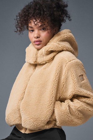 Alo Yoga Foxy Sherpa Naisten Takit Camel | Suomi 6519-XVLRI