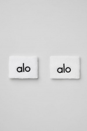 Alo Yoga Glow (2-Pack) Miesten Wristband Valkoinen | Suomi 7519-YNRMV