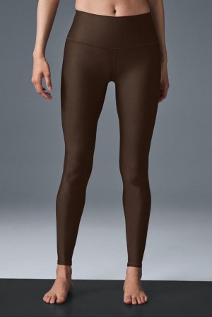 Alo Yoga High-Waist Airlift Naisten Leggings Espresso | Suomi 0936-KTCBL