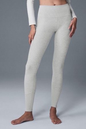 Alo Yoga High-Waist Alosoft Lounge Naisten Leggings Harmaat | Suomi 1540-UGQWH