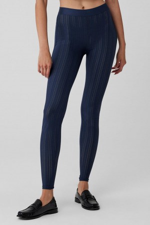 Alo Yoga High-Waist Euphoria Naisten Leggings Laivastonsininen | Suomi 6179-ZGYUR