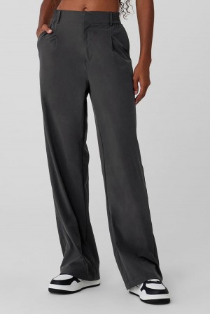 Alo Yoga High-Waist Pursuit Naisten Housut Anthracite | Suomi 4761-VZSGQ
