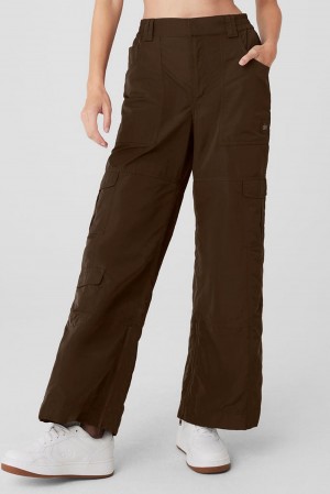 Alo Yoga High-Waist Ski-Moto Naisten Housut Espresso | Suomi 4305-FEWZU