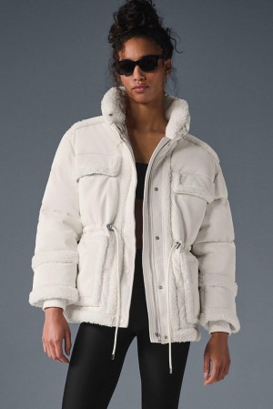 Alo Yoga Ice Breaker Naisten Takit Ivory | Suomi 3807-RGPVK